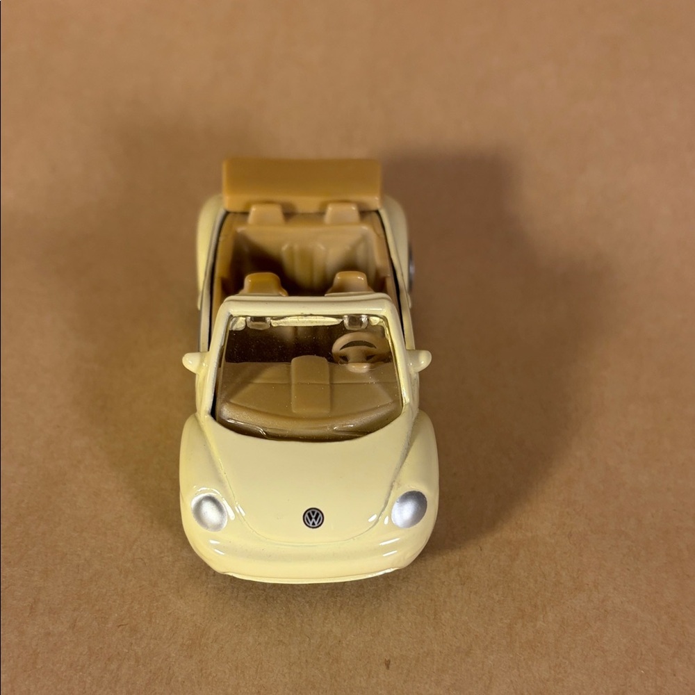 Cream Convertible Toy Car with Tan Interior - Picture 4 of 6